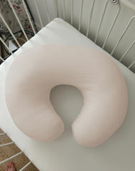 Wimist nursing pillow cover zipper detail highlighting safe, hidden closure for easy removal