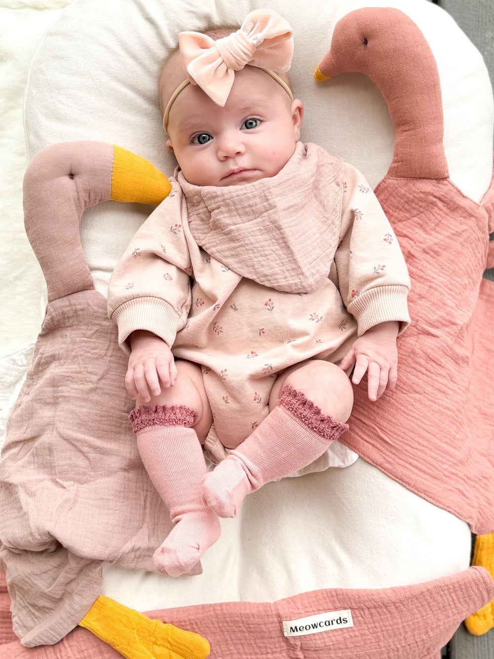 Wimist security blanket design provides cozy companion during car rides and bedtime.