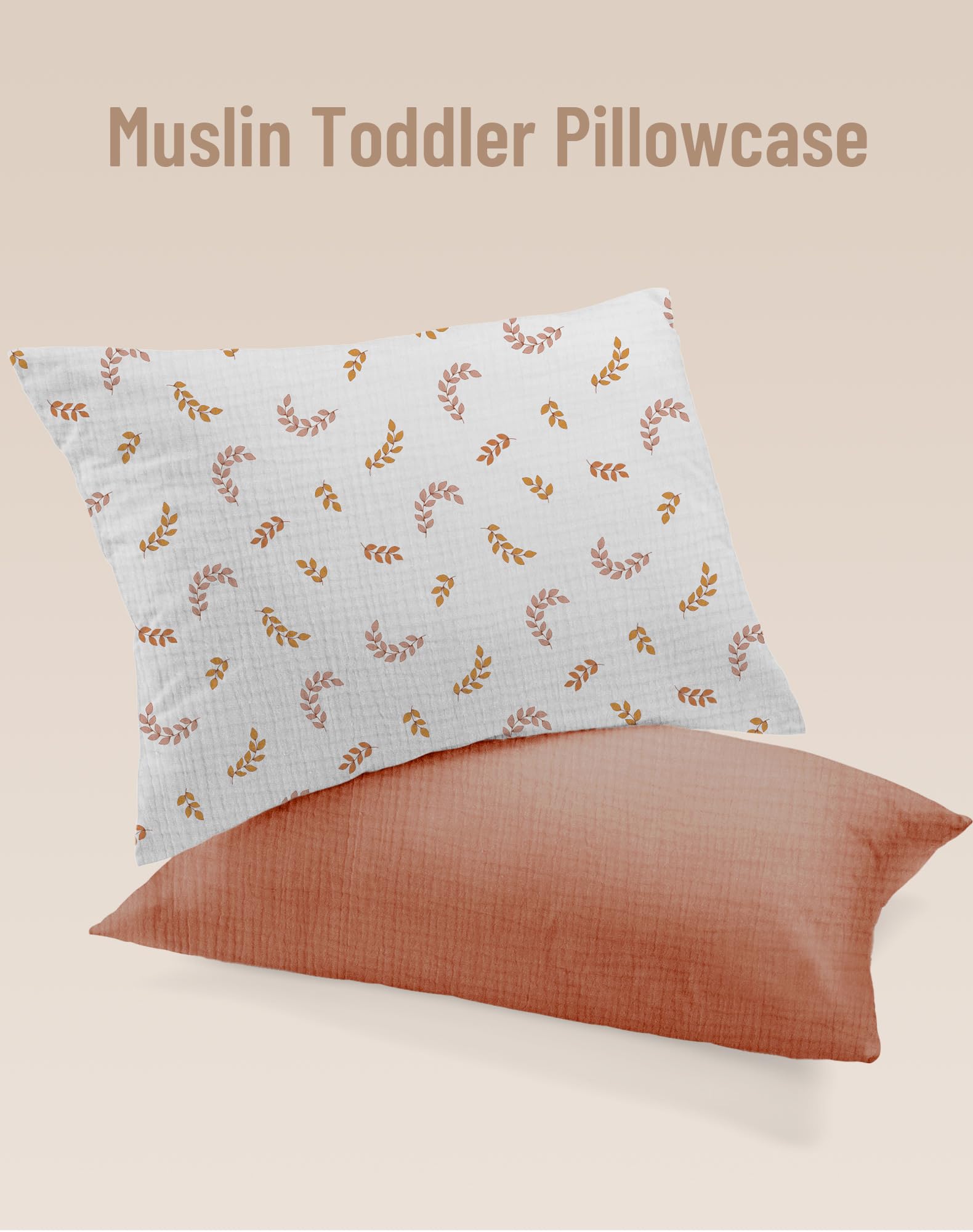 Wimist soft breathable muslin pillowcase for daily toddler use