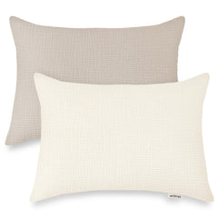 Wimist toddler pillowcase in beige 13x18 for soft, breathable sleep