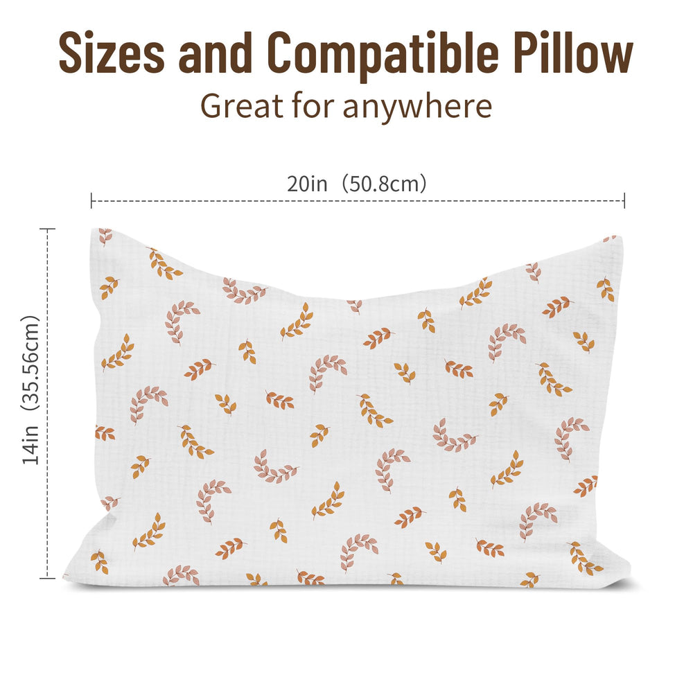 Wimist toddler pillowcase muslin texture, soft and skin-friendly naps