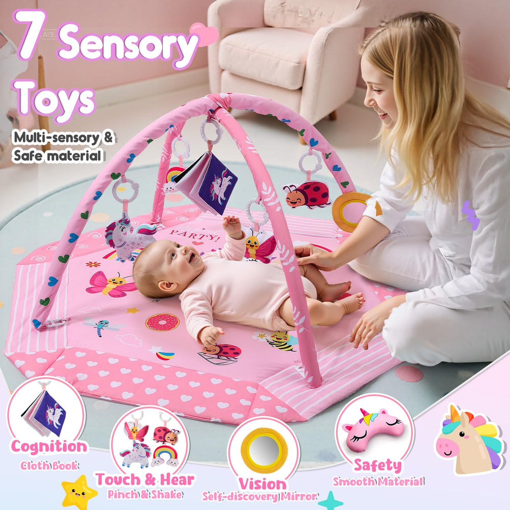 Windidi Unicorn Baby Gym Moon for tummy time and sensory play