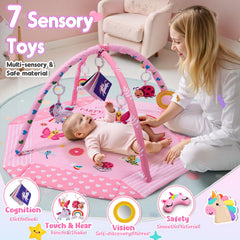 Windidi Unicorn Baby Gym Moon for tummy time and sensory play