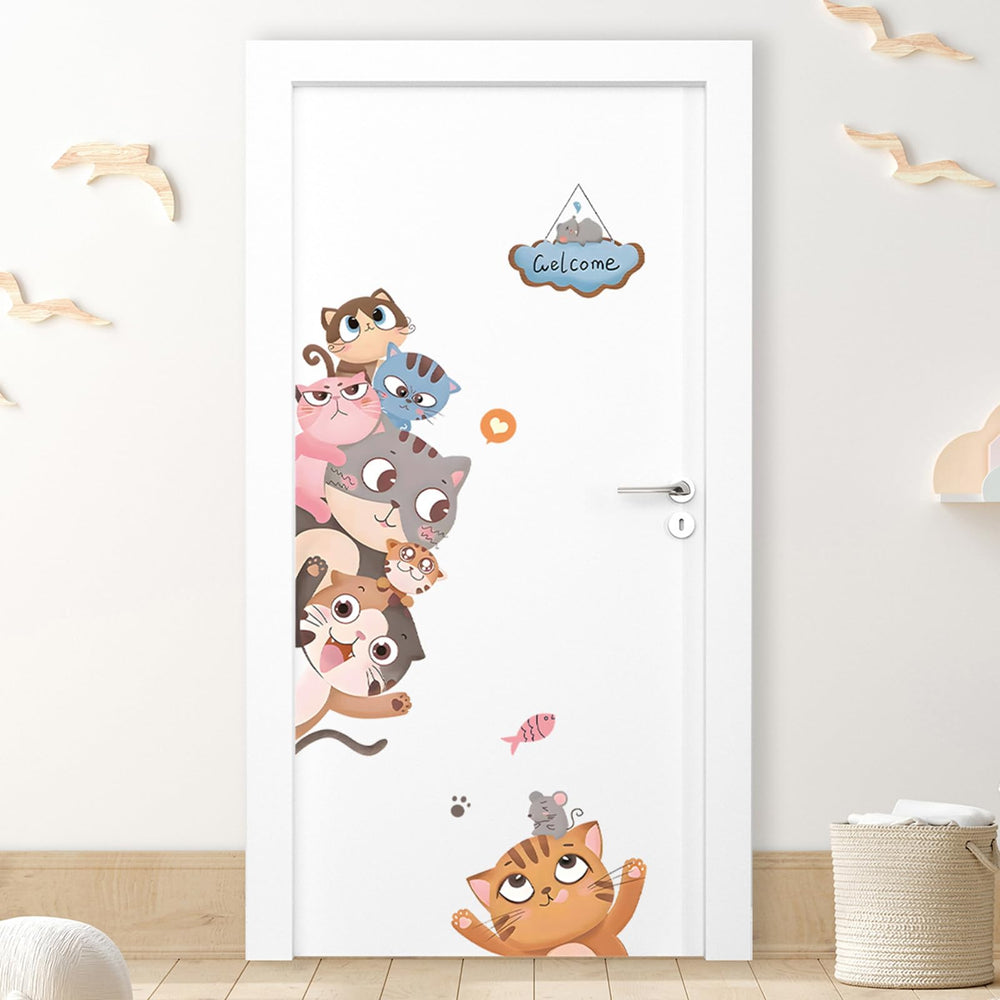 Windvale cat wall decals are eco-friendly and non-toxic for safe kid spaces.