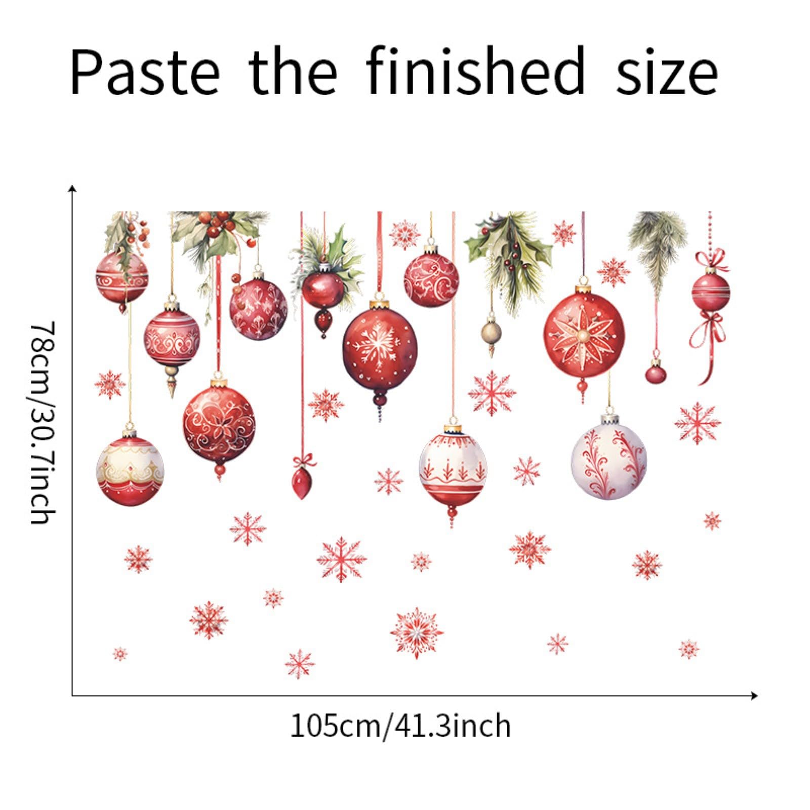 WINDVALE Christmas party decor wall stickers for quick, vibrant seasonal ambiance.
