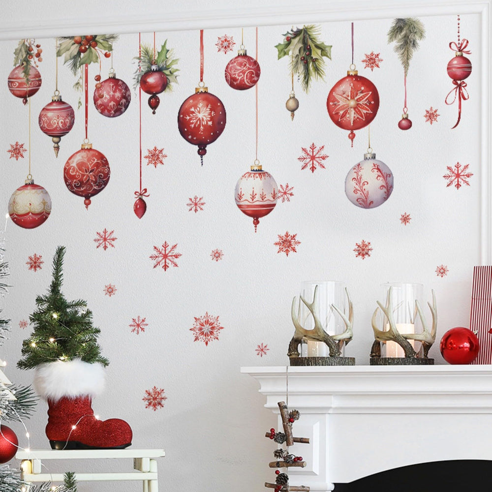 WINDVALE peel-and-stick decals for easy temporary holiday decorating.
