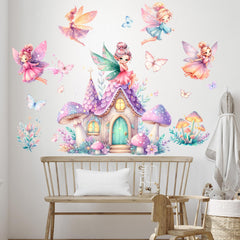 WINDVALE Fairy Wall Stickers Flowers bring color to play spaces.
