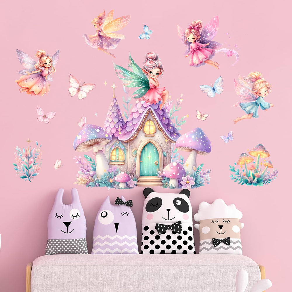 WINDVALE Fairy Wall Stickers Playroom decor set inspires imagination.