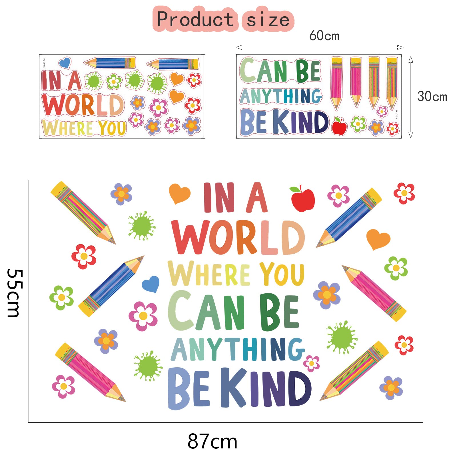 Windvale gift-ready wall stickers for teachers and kids, creates positive rooms