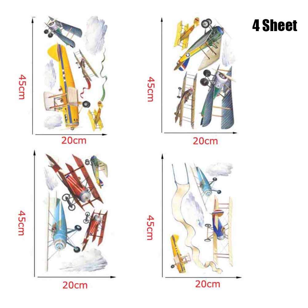 Windvale nursery playroom wall art features watercolor planes for imaginative scenes.