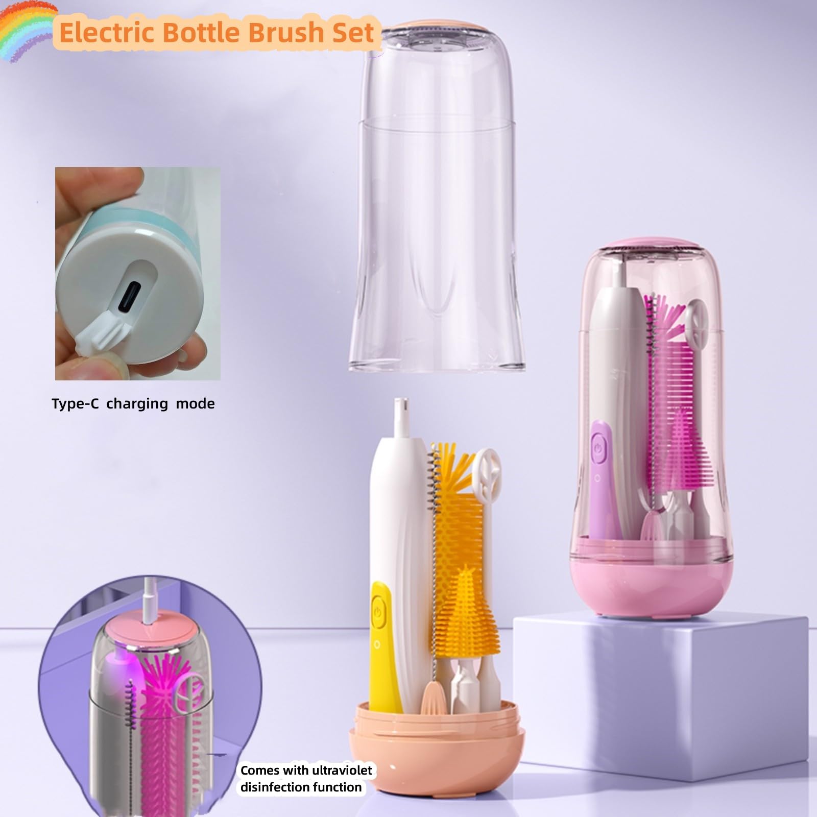 Winforhour drying rack keeps bottle parts organized and dry