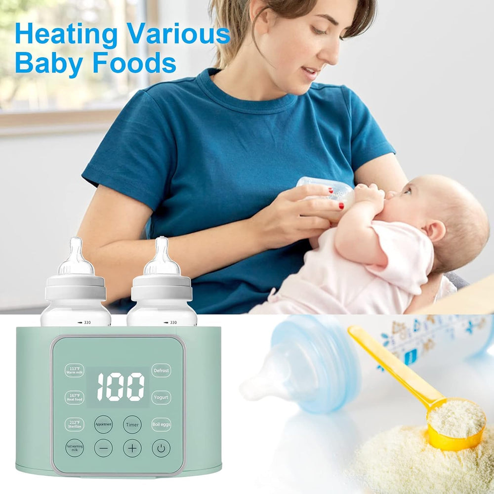 Winged Whale Baby Bottle Warmer 24h thermostat keeps milk warm for all-night feeds.