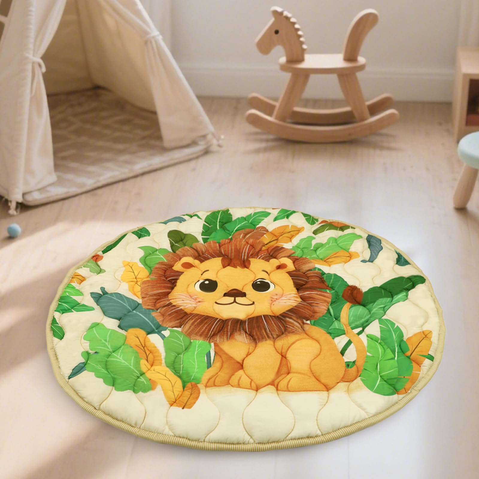 Winghenlee 40-inch mat suits growing play needs.