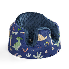 WINGHENLEE baby seat cover with blue dinosaur pattern fits Bumbo seats snugly