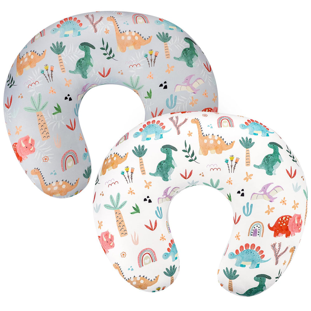 WINGHENLEE Dinosaur nursing cover with soft stretchy fabric for comfortable breastfeeding sessions.