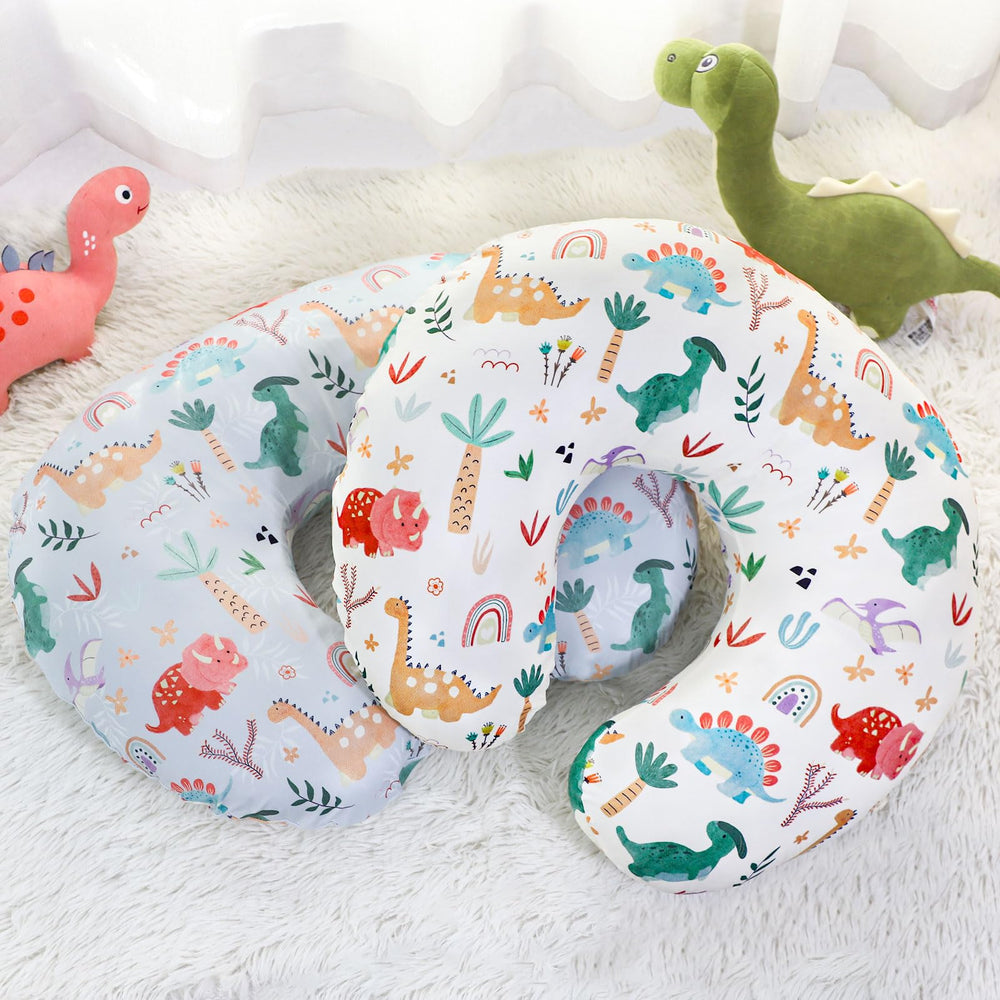 WINGHENLEE Dinosaur cover protects pillows from stains while you feed or soothe.