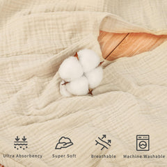 Winghenlee muslin nursing pillow cover side zipper for quick removal.