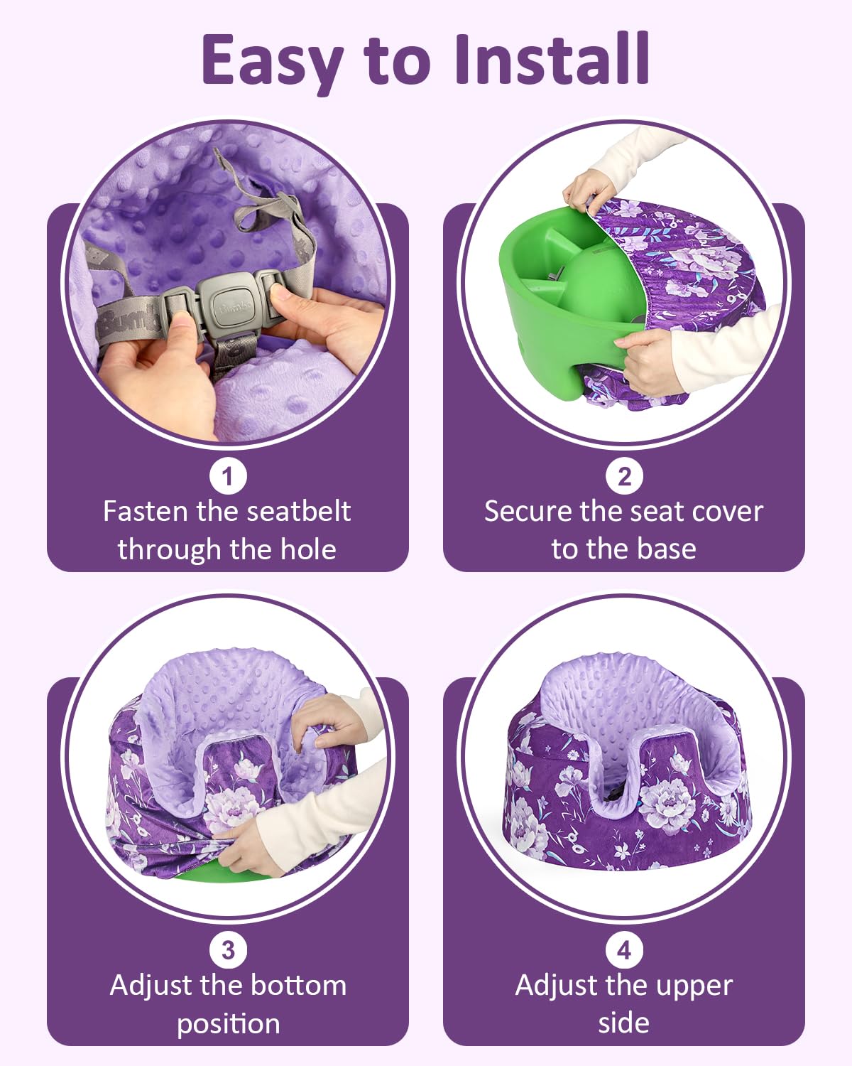 Winghenlee newborn gift idea in purple floral for showers.