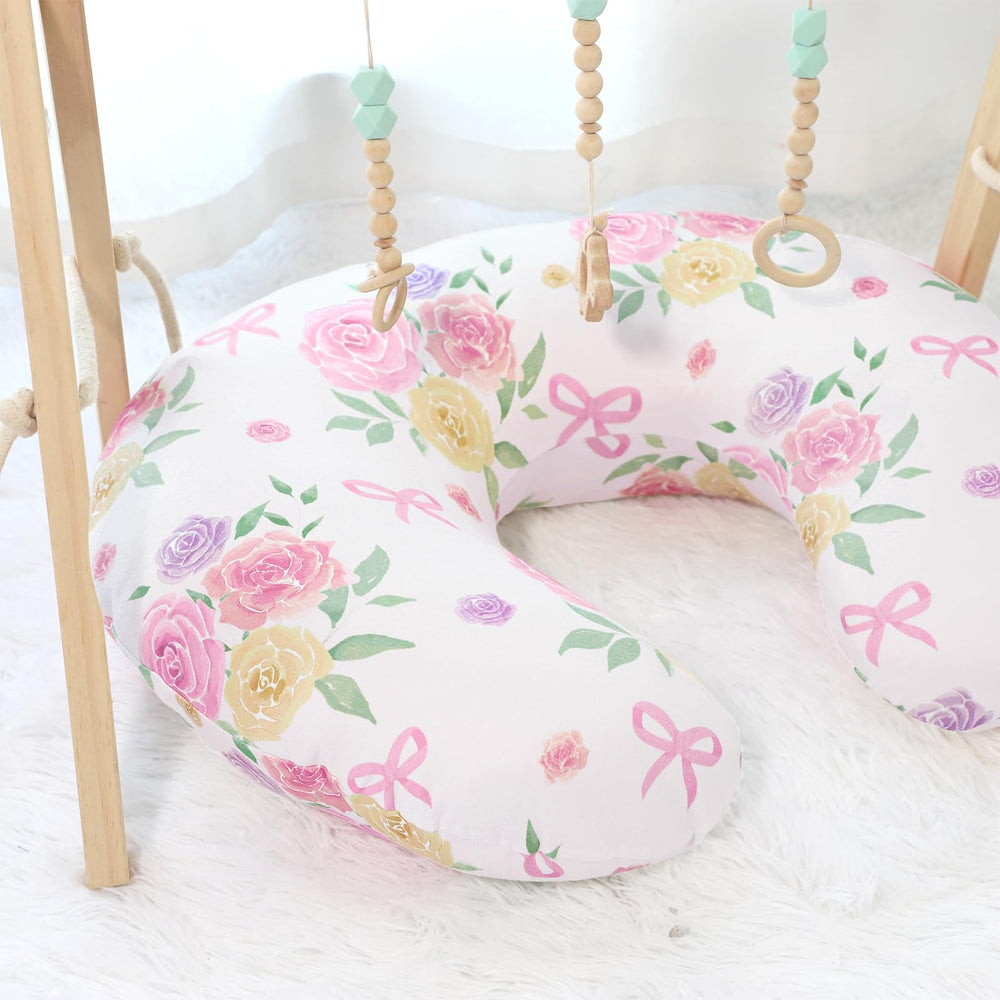 Winghenlee floral nursing pillow cover makes a thoughtful, gift-ready nursery accessory.