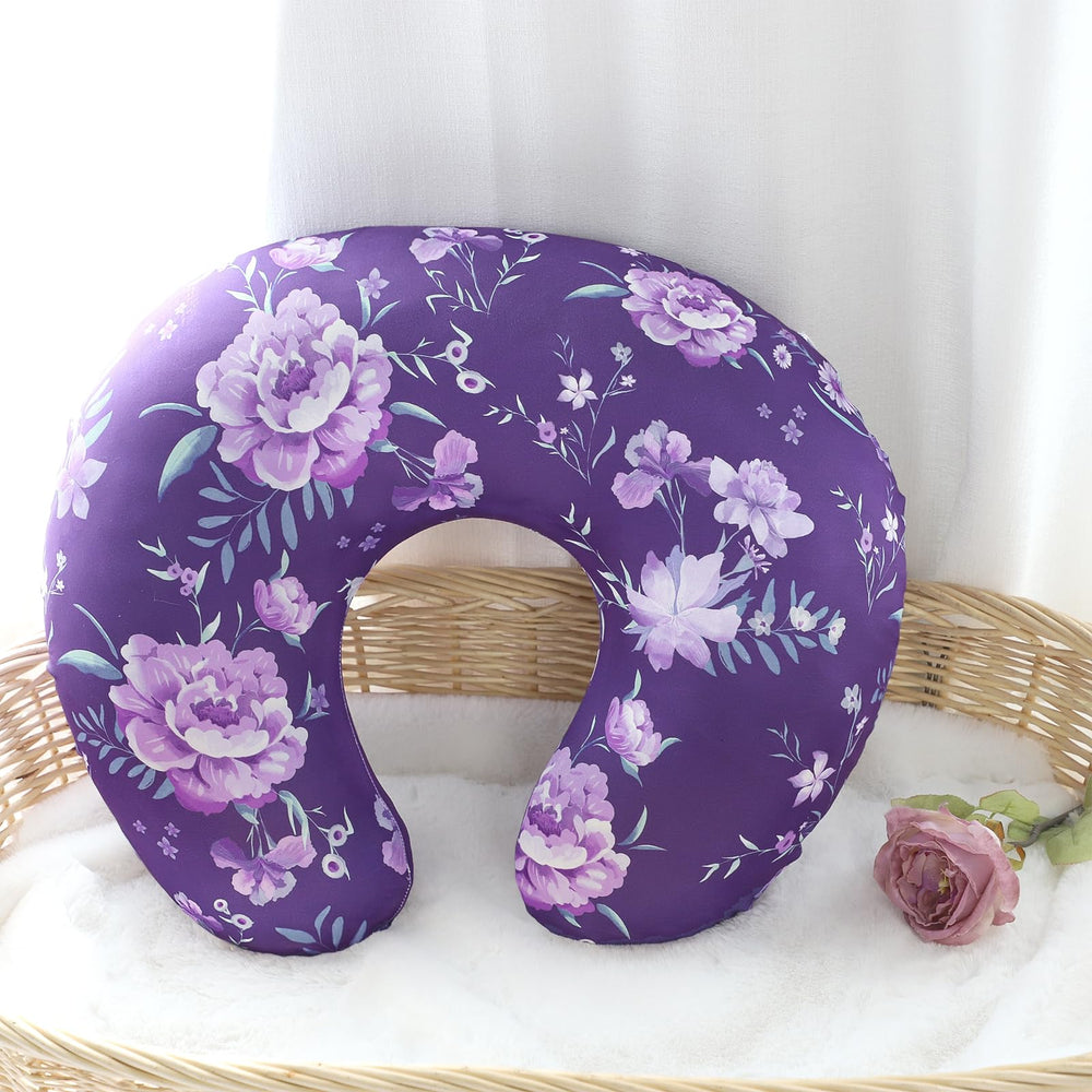 WINGHENLEE gift-ready purple floral cover for nursery decor and new mom delight