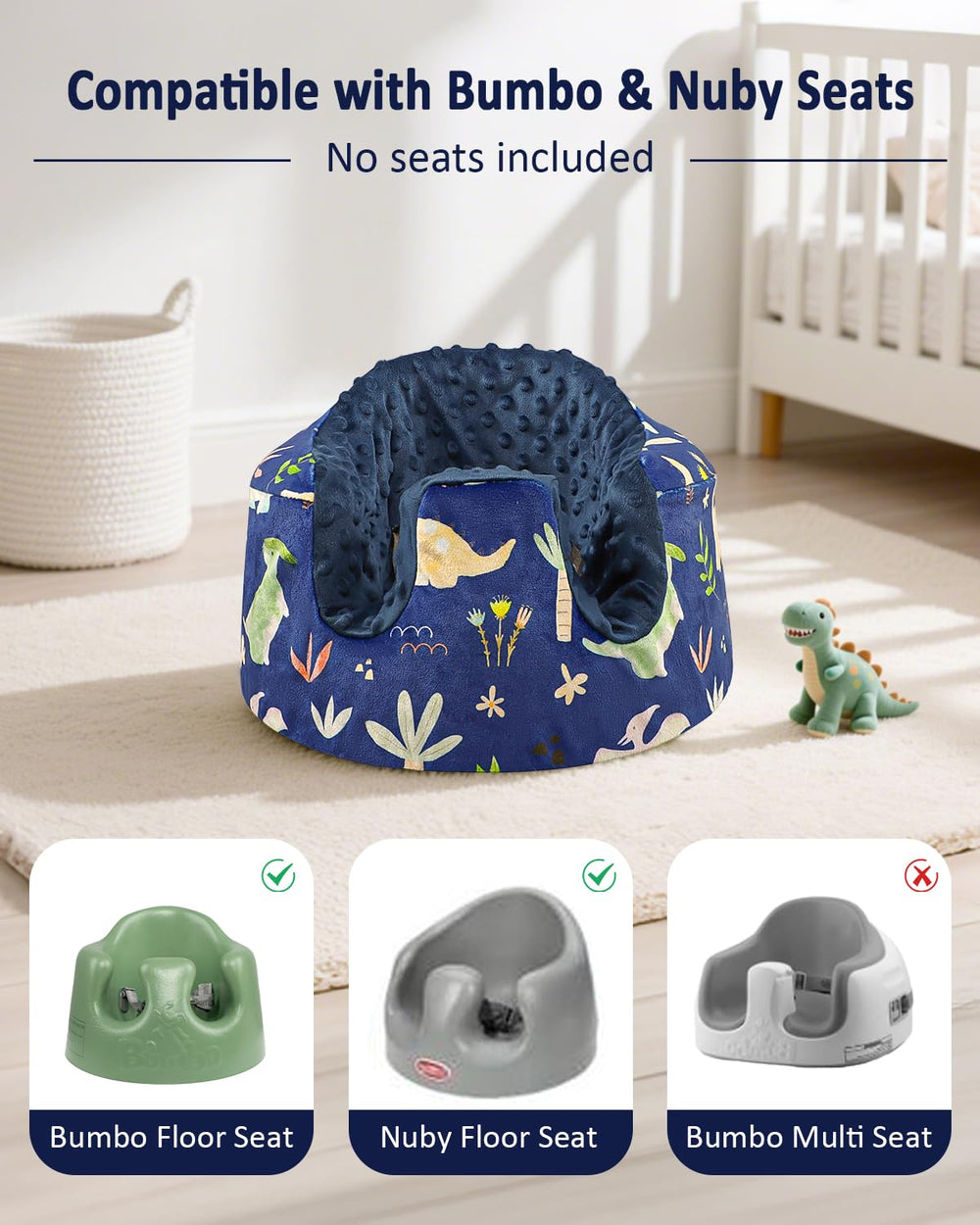 WINGHENLEE soft minky dot fabric touch keeps baby comfortable