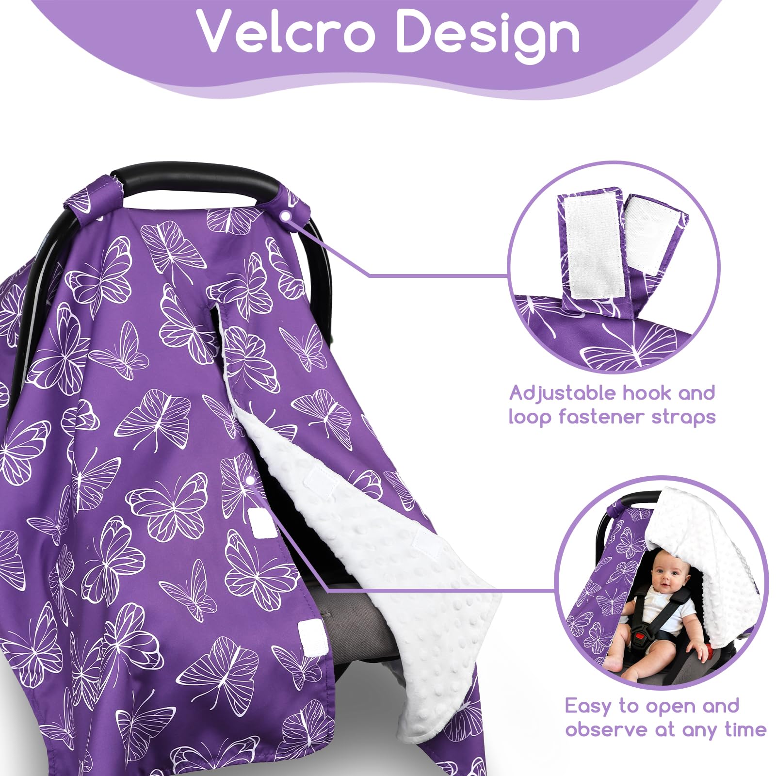 Winghenlee warm infant cover keeps newborns cozy on car rides
