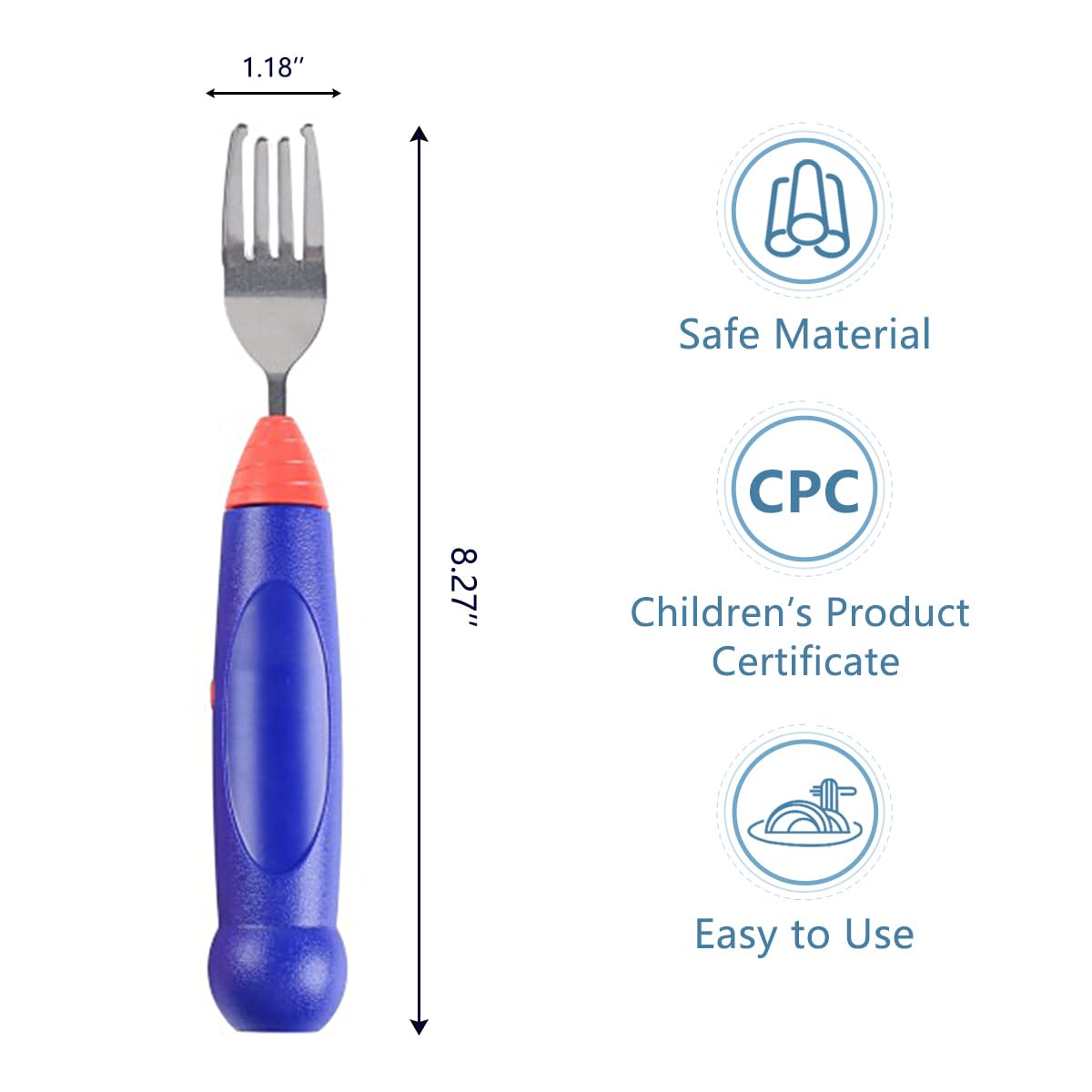 Wingosoph electric twirling fork in use by a child during dinner.