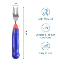 Wingosoph electric twirling fork in use by a child during dinner.