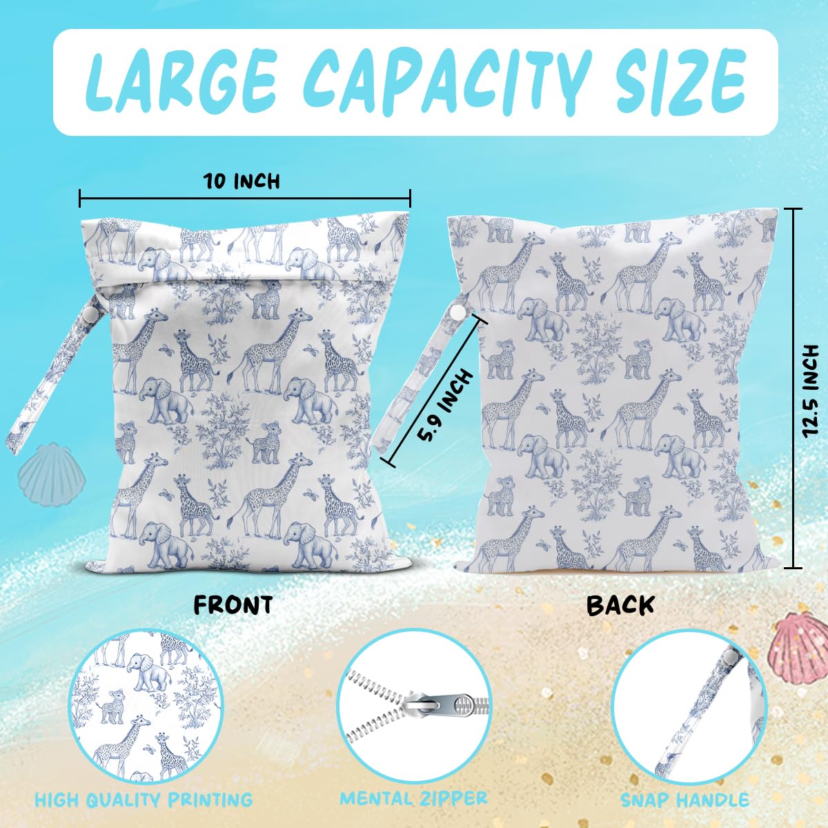 Wingteca Wet Bag made of durable polyester protects items from splashes.