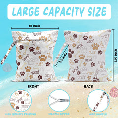 WINGTECA wet bag with durable polyester shell keeps items dry during workouts and beach trips.