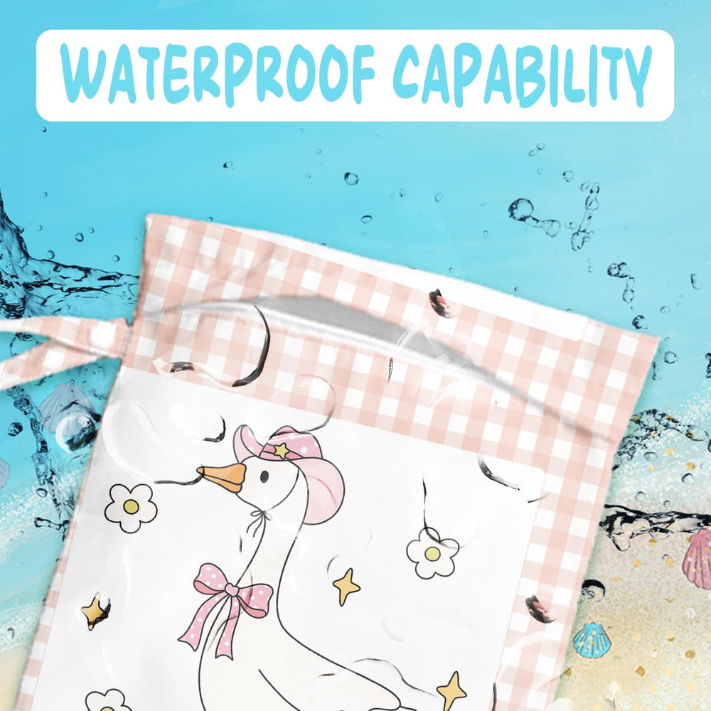 WINGTECA wet bag features a waterproof zipper to help prevent leaks