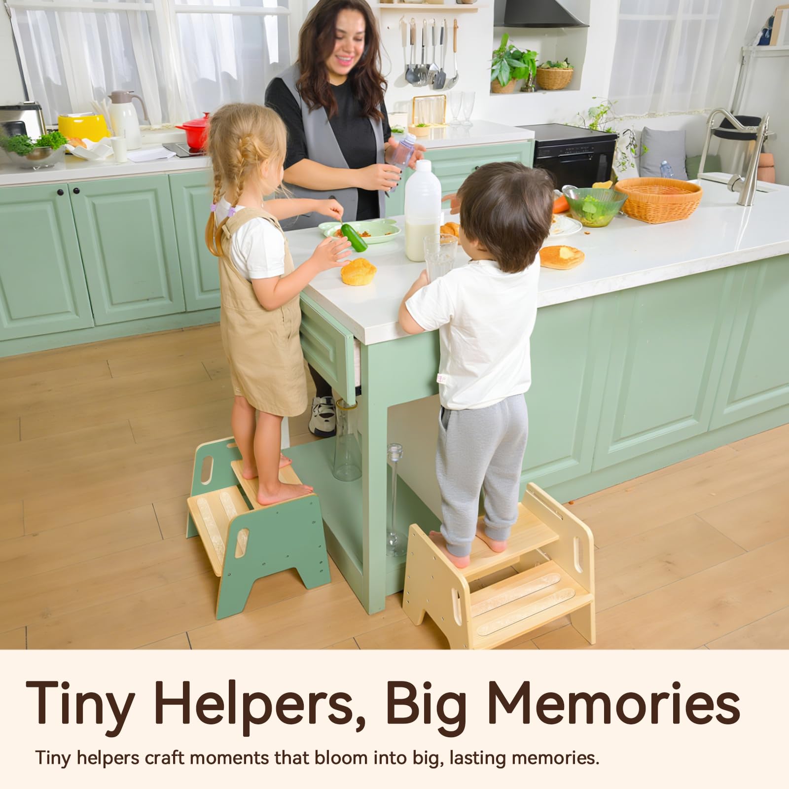 Wingyz easy-clean wooden surface wipes down in seconds after use