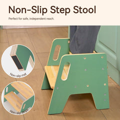 Wingyz step stool wide base boosts stability for safe daily use