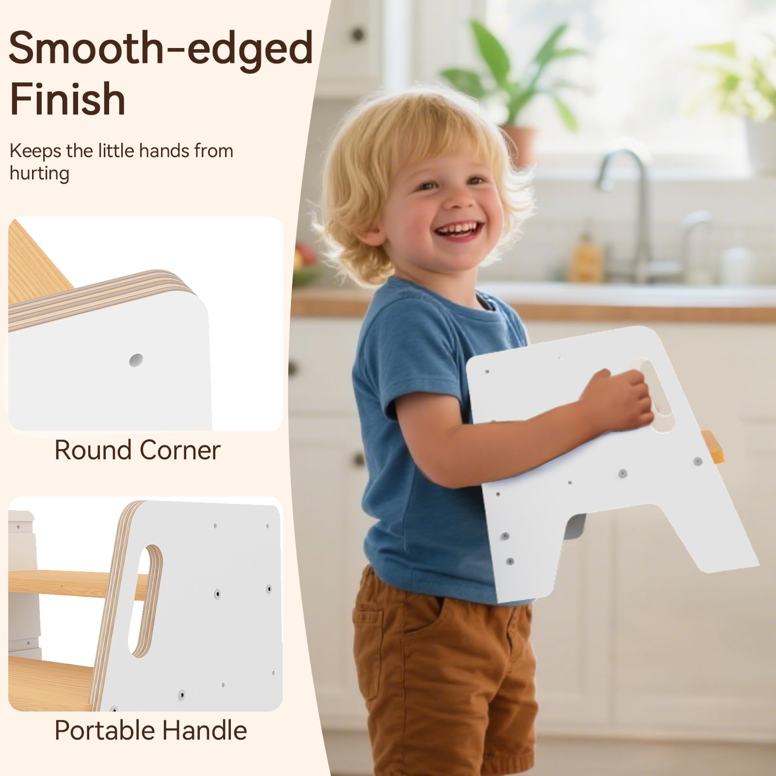 Wingyz 2-step stool with anti-slip steps for secure footing