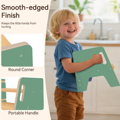 Wingyz height adjustable stool adapts to sinks, counters and potty training