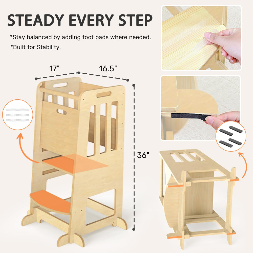 Wingyz Toddler Tower kitchen-use context demonstrates shared family moments.