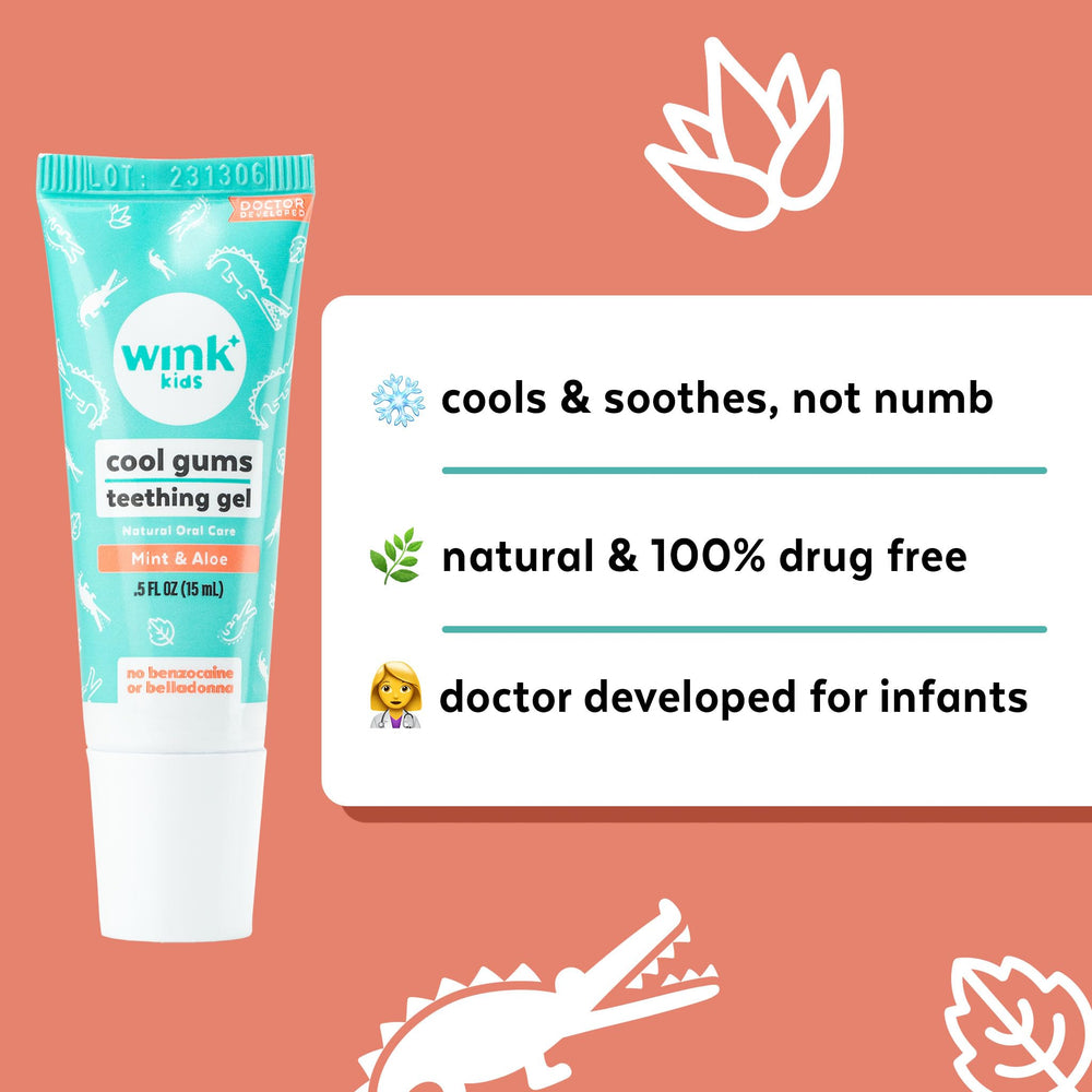 Wink Naturals Wink Well pea-sized amount ready for gum application
