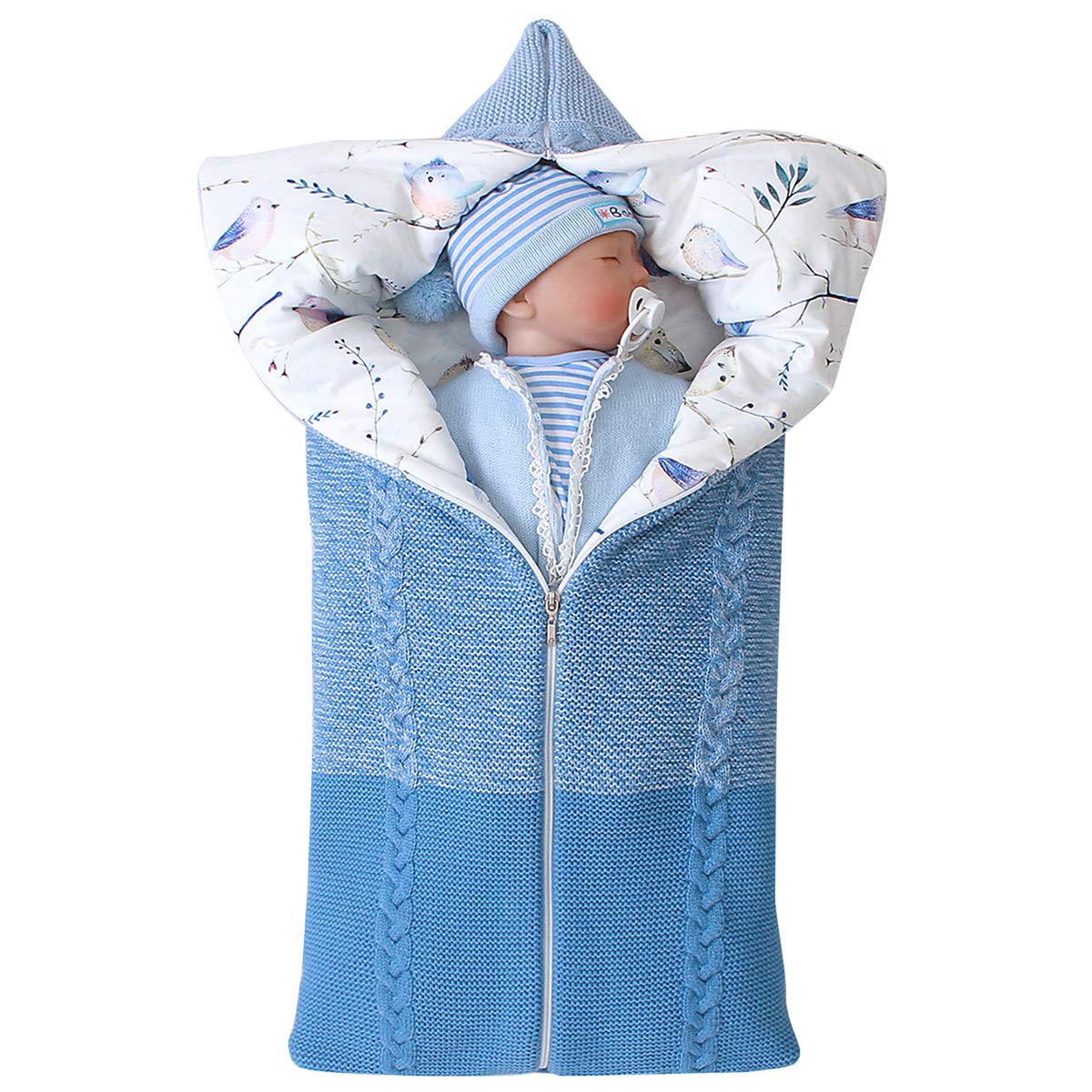 Winmany Swaddle Full-Coverage Body Blue provides all-around warmth and snug security.