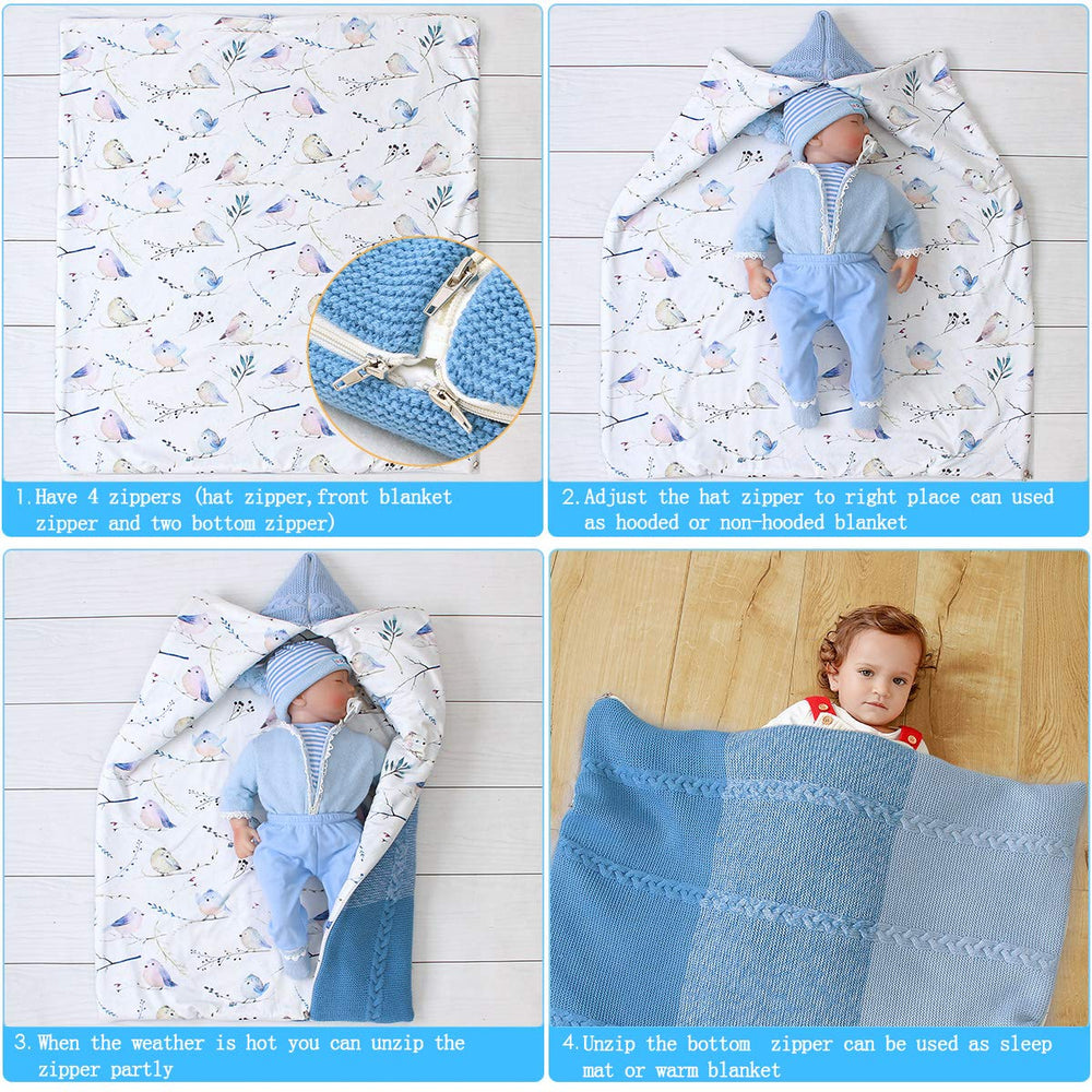 Winmany Travel-Friendly Swaddle Blue ensures cozy naps on the go.