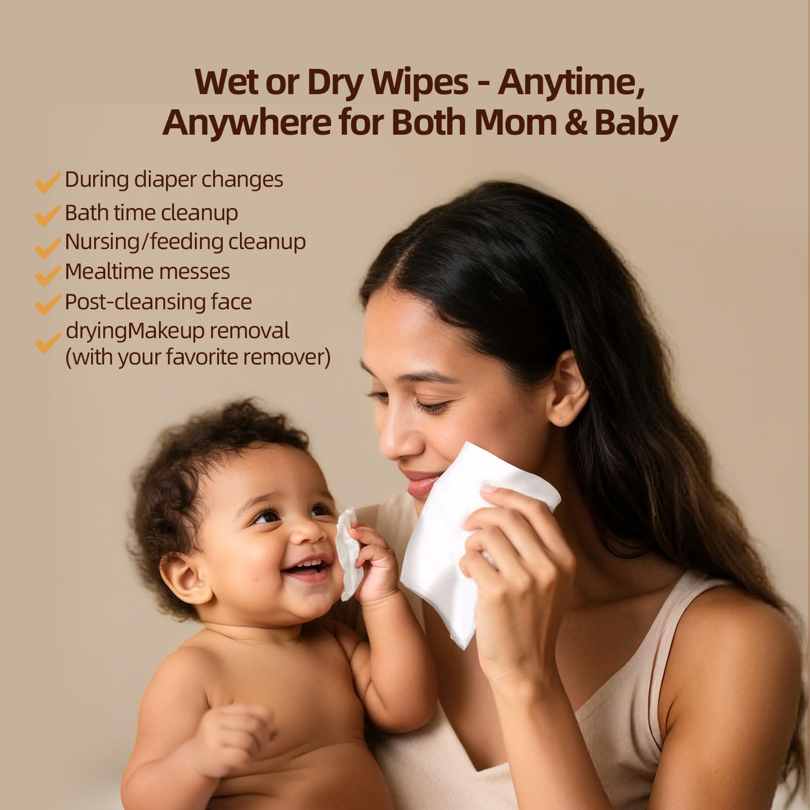 Winner fragrance-free wipes designed for babies with sensitive noses during feeding and changes.