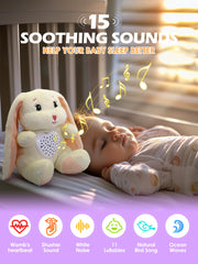 Winoon starry projector night light creates a calming nursery ambiance.