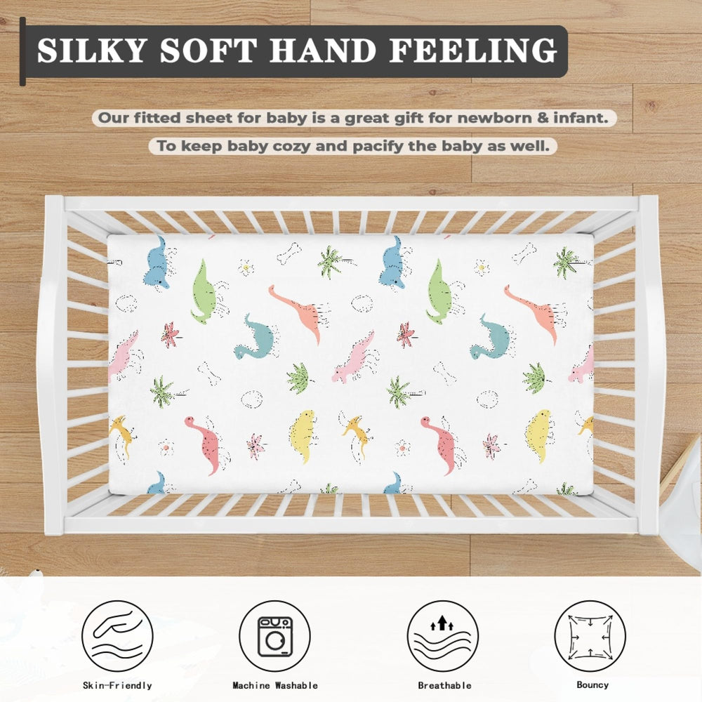 Winpema easy-care crib sheet is machine washable and wrinkle resistant.
