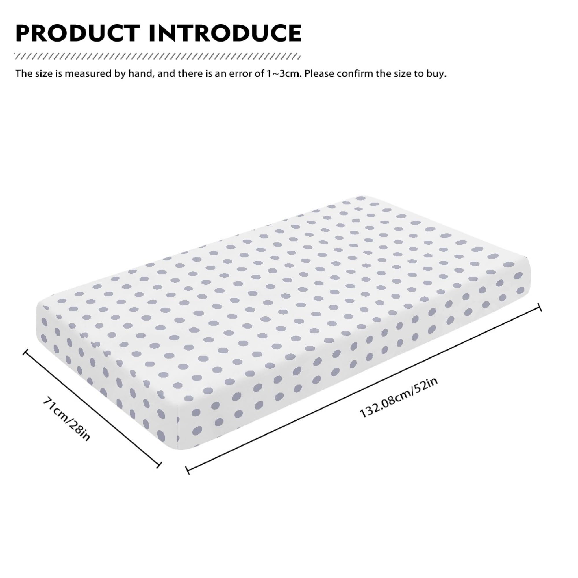 Winpema elastic-edge crib sheet stays in place during naps
