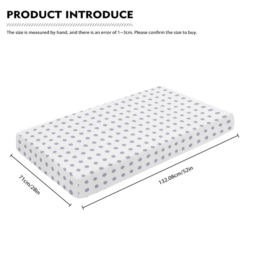 Winpema elastic-edge crib sheet stays in place during naps