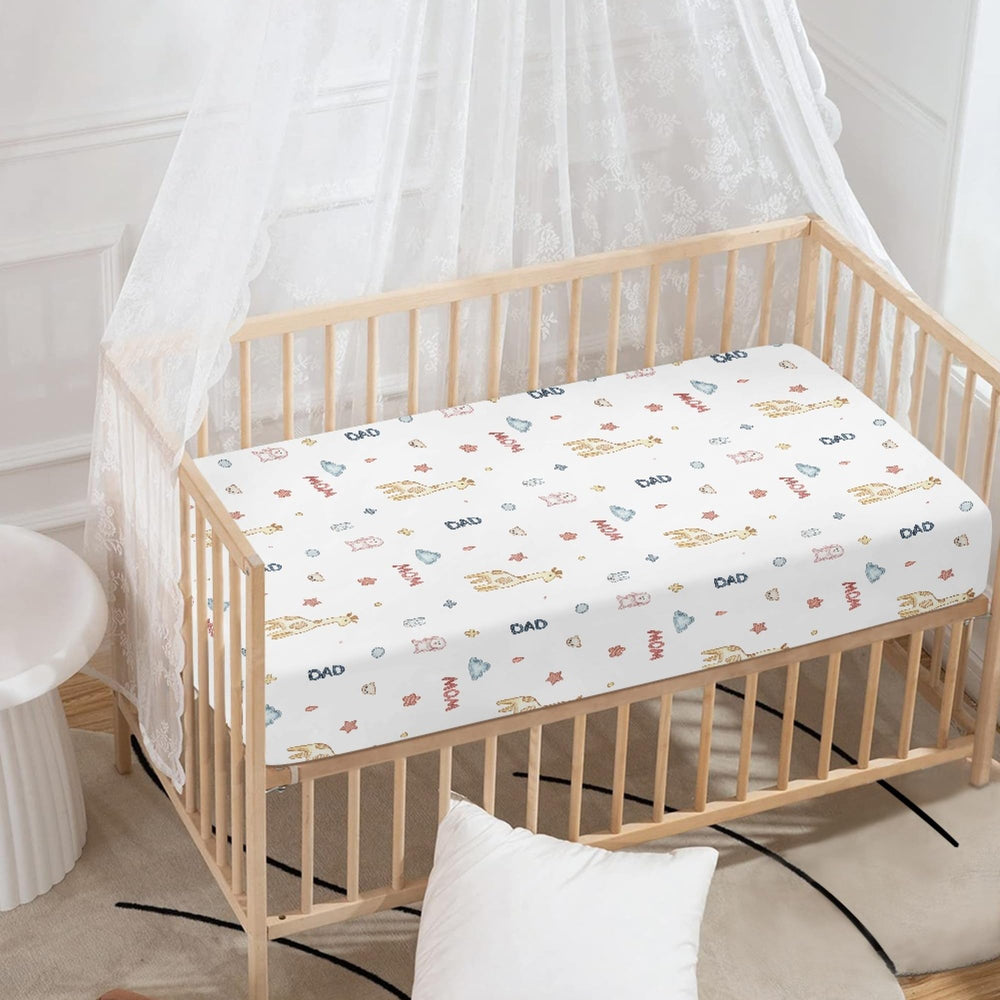 Winpema elastic-edge crib sheet secures a stay-put fit during sleep.