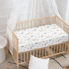 Winpema elastic-edge crib sheet secures a stay-put fit during sleep.