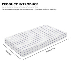 Winpema elastic-edge crib sheet stays in place during naps