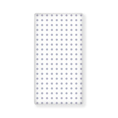 Winpema grey dots fitted crib sheet with round-point design for snug sleep surface