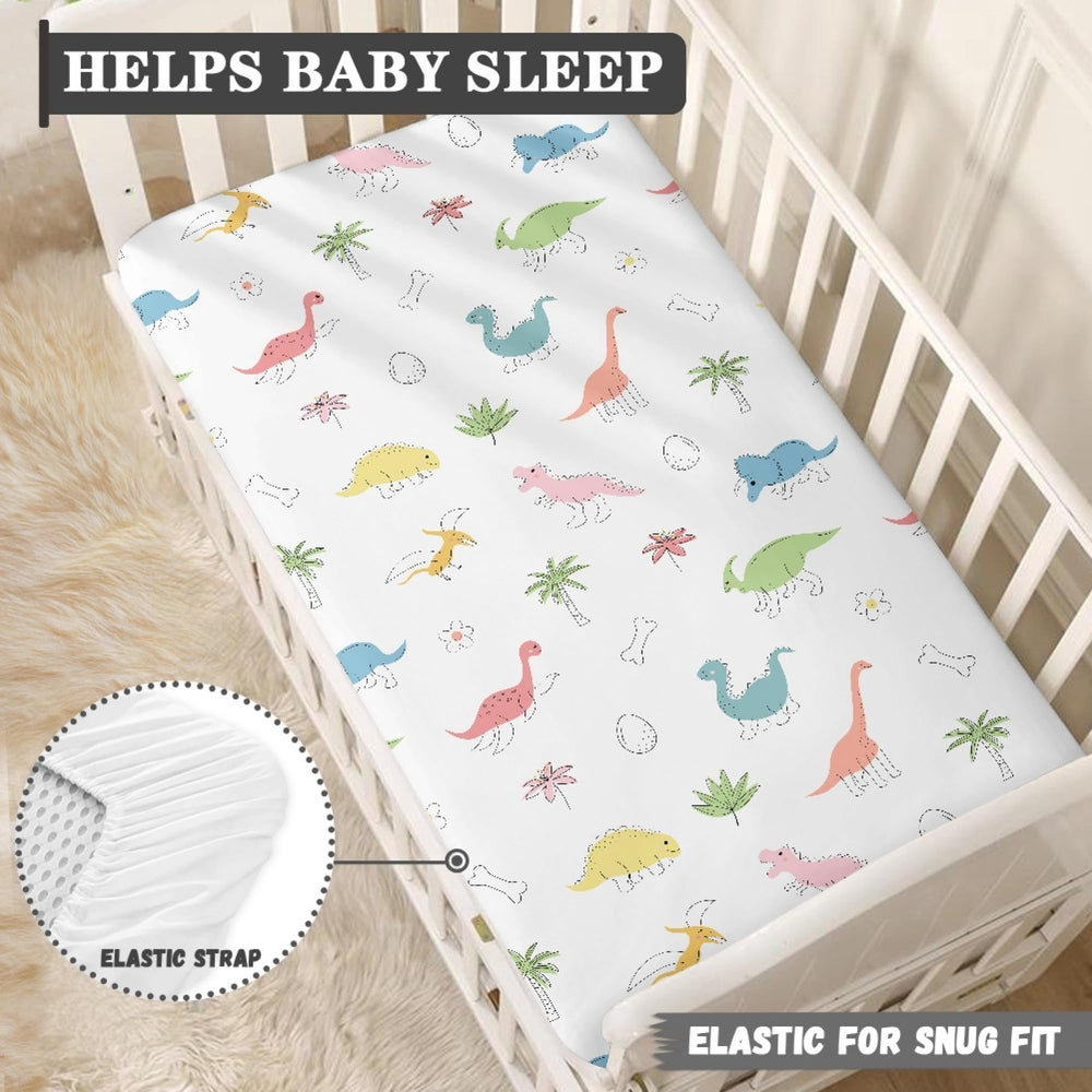 Winpema neutral dinosaur design works for boys and girls alike in any nursery.