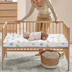 Winpema soft polyester crib sheet offers gentle touch and breathable comfort.